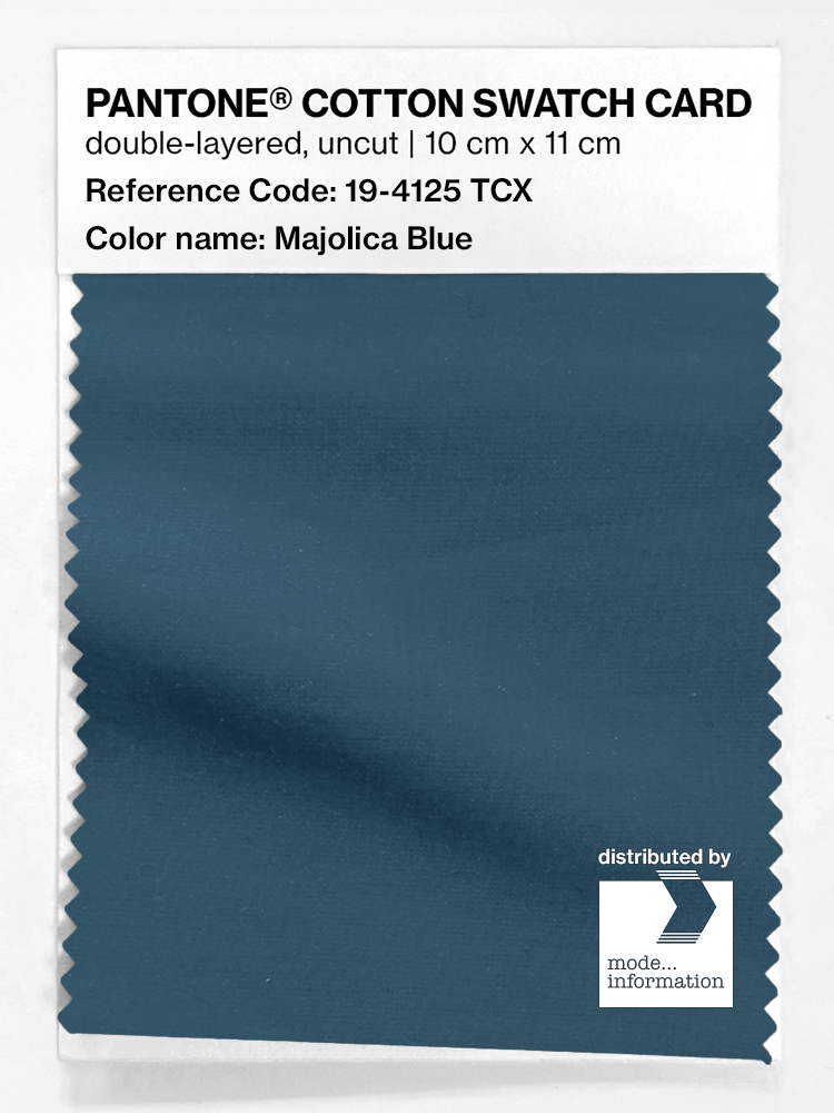 Artikelbild 1 des Artikels “PANTONE® COTTON SWATCH CARD 19-4125 TCX Majolica Blue “