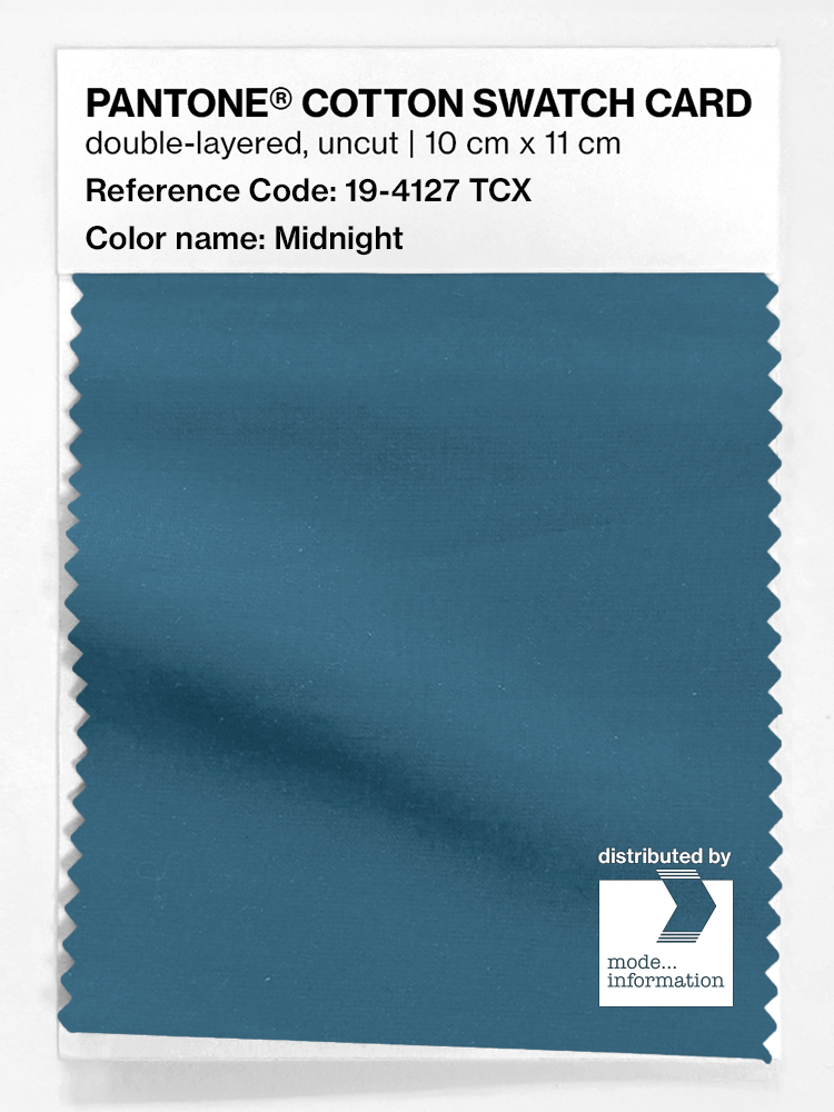 Product image 1 of the product “PANTONE® COTTON SWATCH CARD 19-4127 TCX Midnight ”