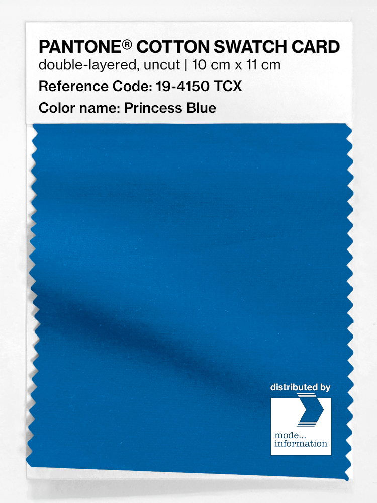 Product image 1 of the product “PANTONE® COTTON SWATCH CARD 19-4150 TCX Princess Blue ”