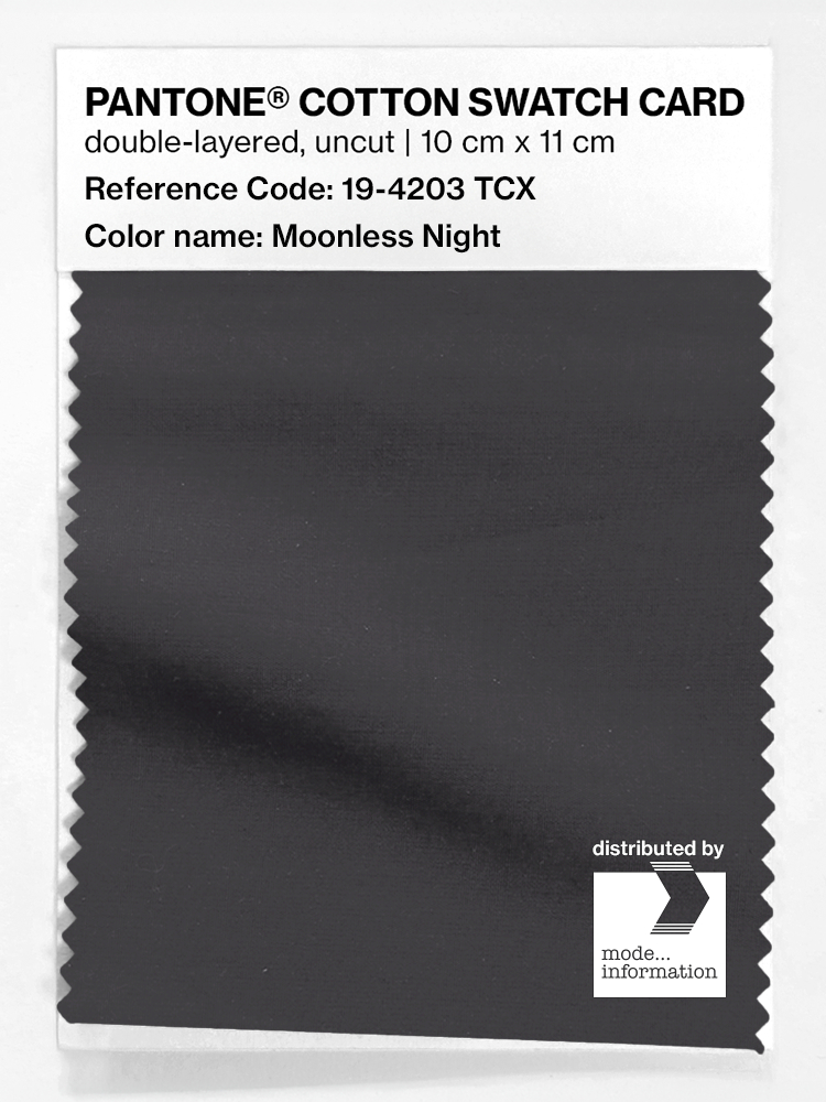 Product image 1 of the product “PANTONE® COTTON SWATCH CARD 19-4203 TCX Moonless Night ”
