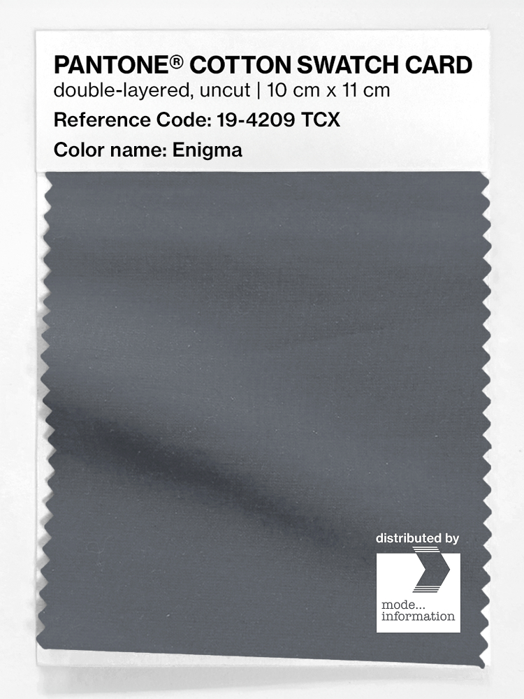 Product image 1 of the product “PANTONE® COTTON SWATCH CARD 19-4209 TCX Enigma ”