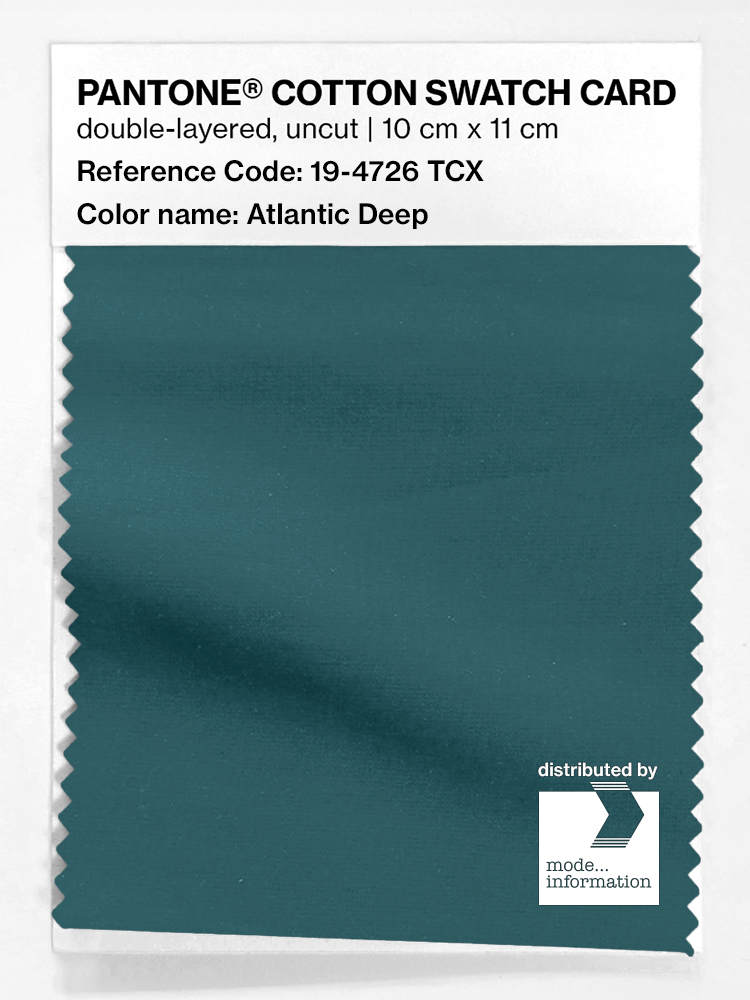 Product image 1 of the product “PANTONE® COTTON SWATCH CARD 19-4726 TCX Atlantic Deep ”