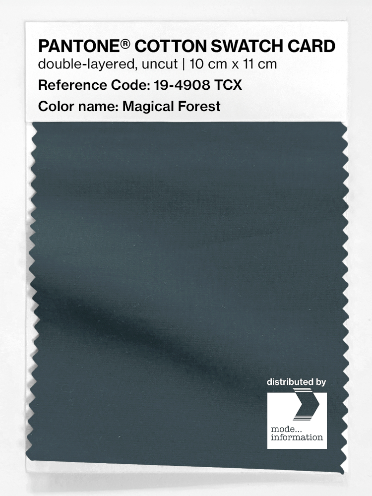 Product image 1 of the product “PANTONE® COTTON SWATCH CARD 19-4908 TCX Magical Forest ”