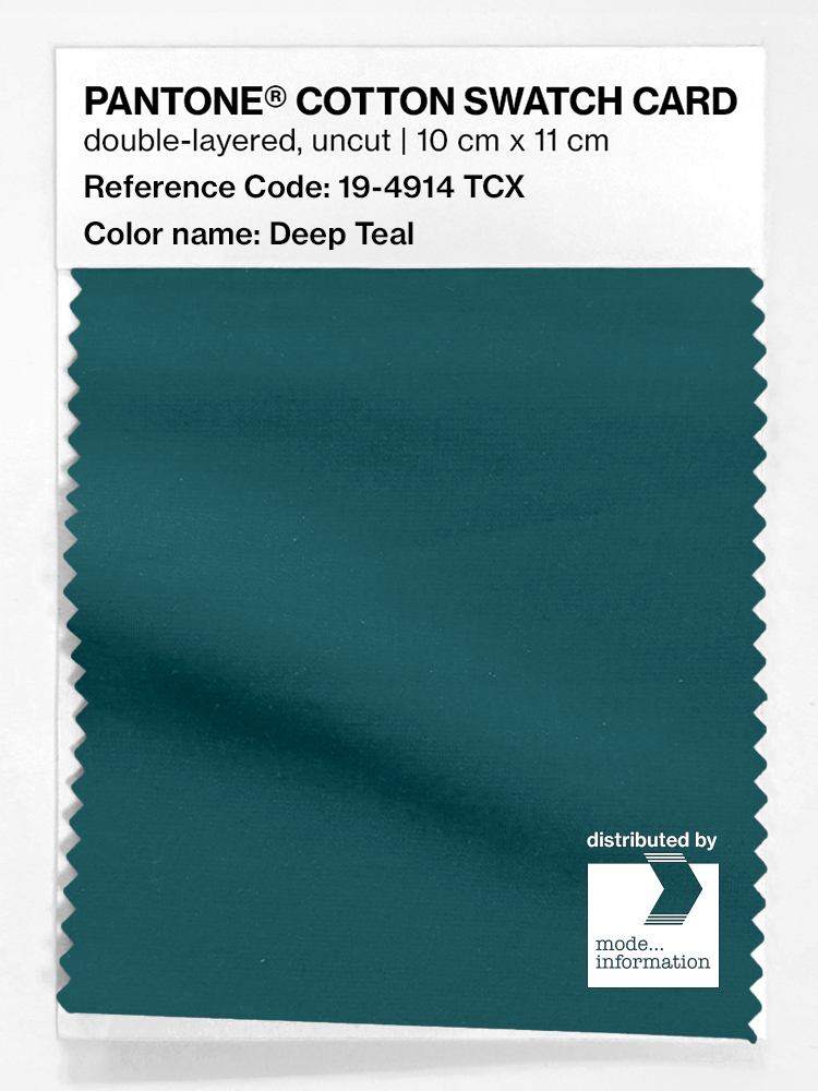 Artikelbild 1 des Artikels “PANTONE® COTTON SWATCH CARD 19-4914 TCX Deep Teal “