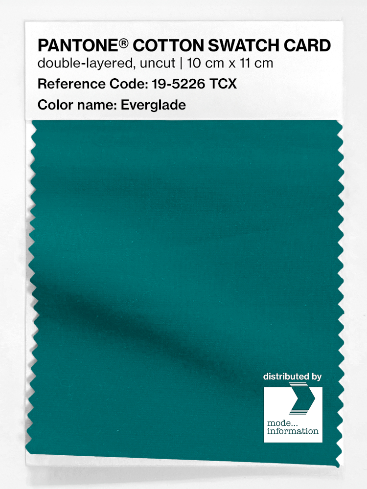 Product image 1 of the product “PANTONE® COTTON SWATCH CARD 19-5226 TCX Everglade ”
