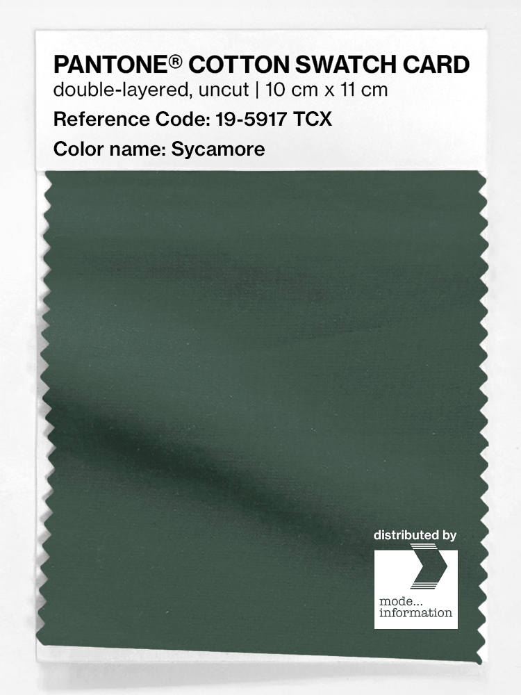 Product image 1 of the product “PANTONE® COTTON SWATCH CARD 19-5917 TCX Sycamore ”