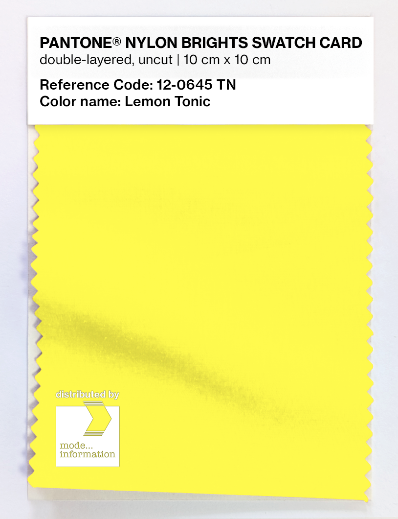 Artikelbild 1 des Artikels “PANTONE® NYLON SWATCH CARD 12-0645 TN Lemon Tonic “