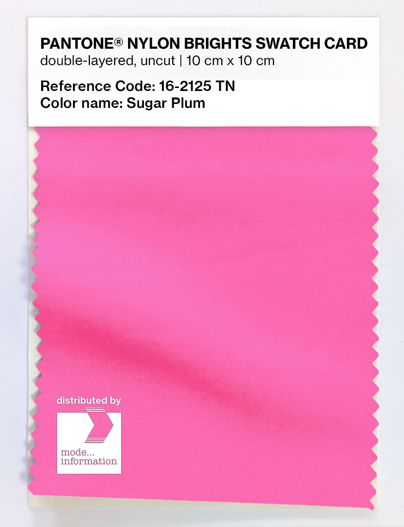 Product image 1 of the product “PANTONE® NYLON SWATCH CARD 16-2125 TN Sugar Plum ”