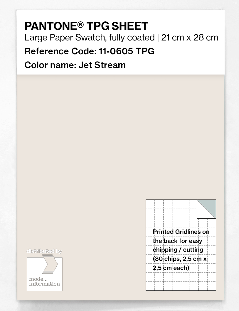 Artikelbild 1 des Artikels “PANTONE® TPG SHEET 11-0605 TPG Jet Stream “