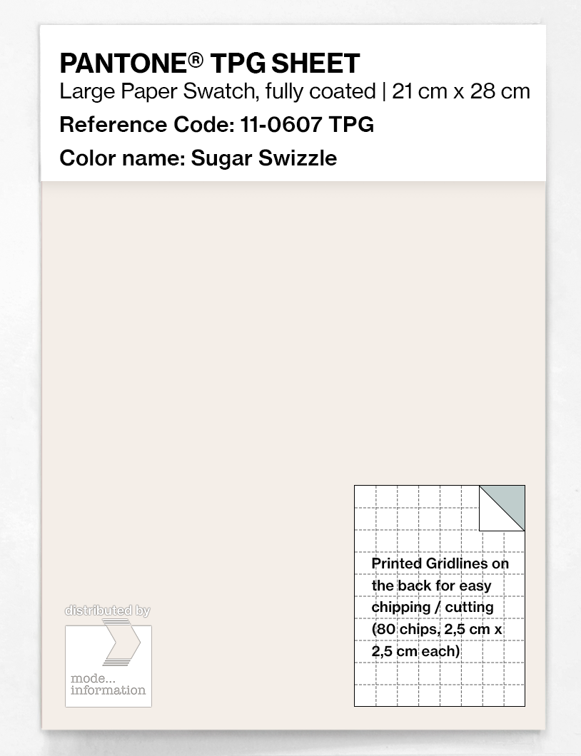 Product image 1 of the product “PANTONE® TPG SHEET 11-0607 TPG Sugar Swizzle ”