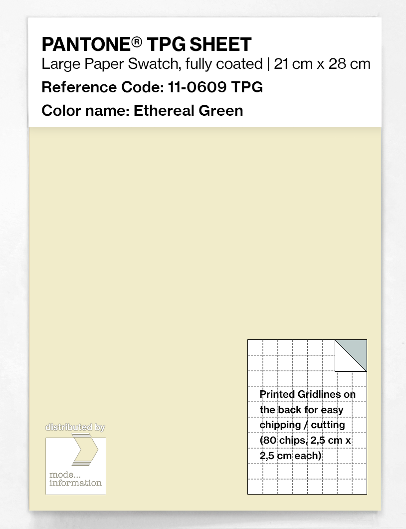 Artikelbild 1 des Artikels “PANTONE® TPG SHEET 11-0609 TPG Ethereal Green “