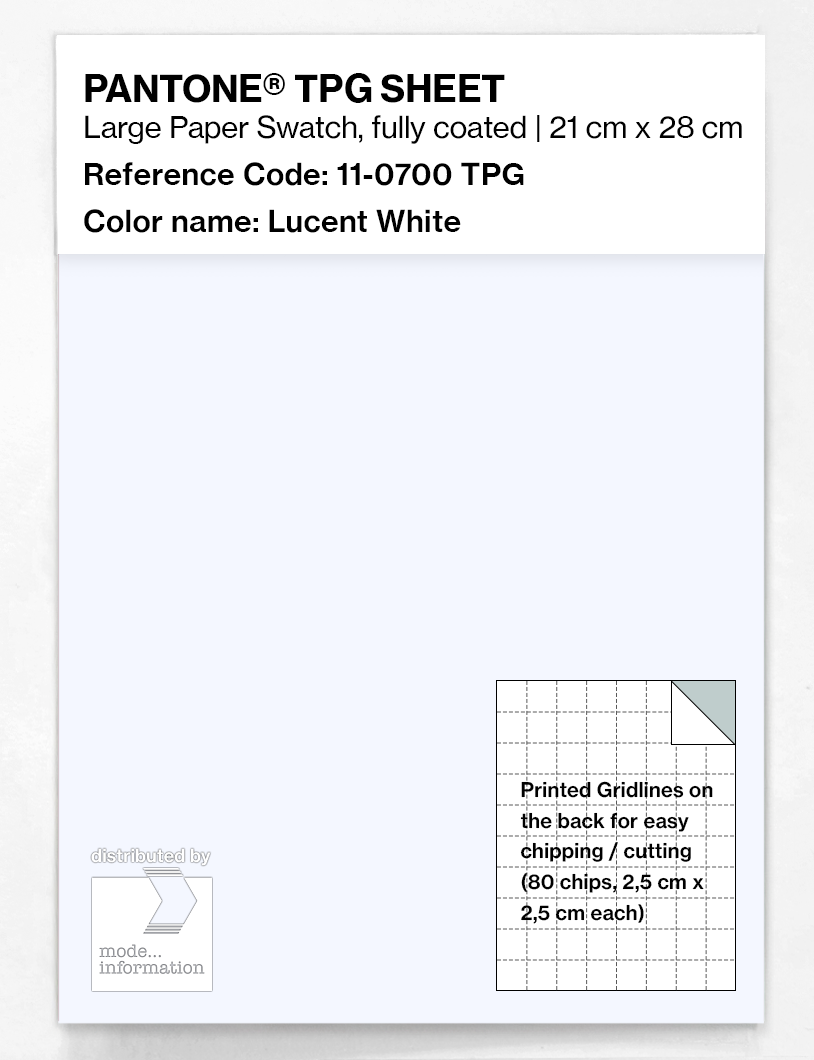 Artikelbild 1 des Artikels “PANTONE® TPG SHEET 11-0700 TPG Lucent White “