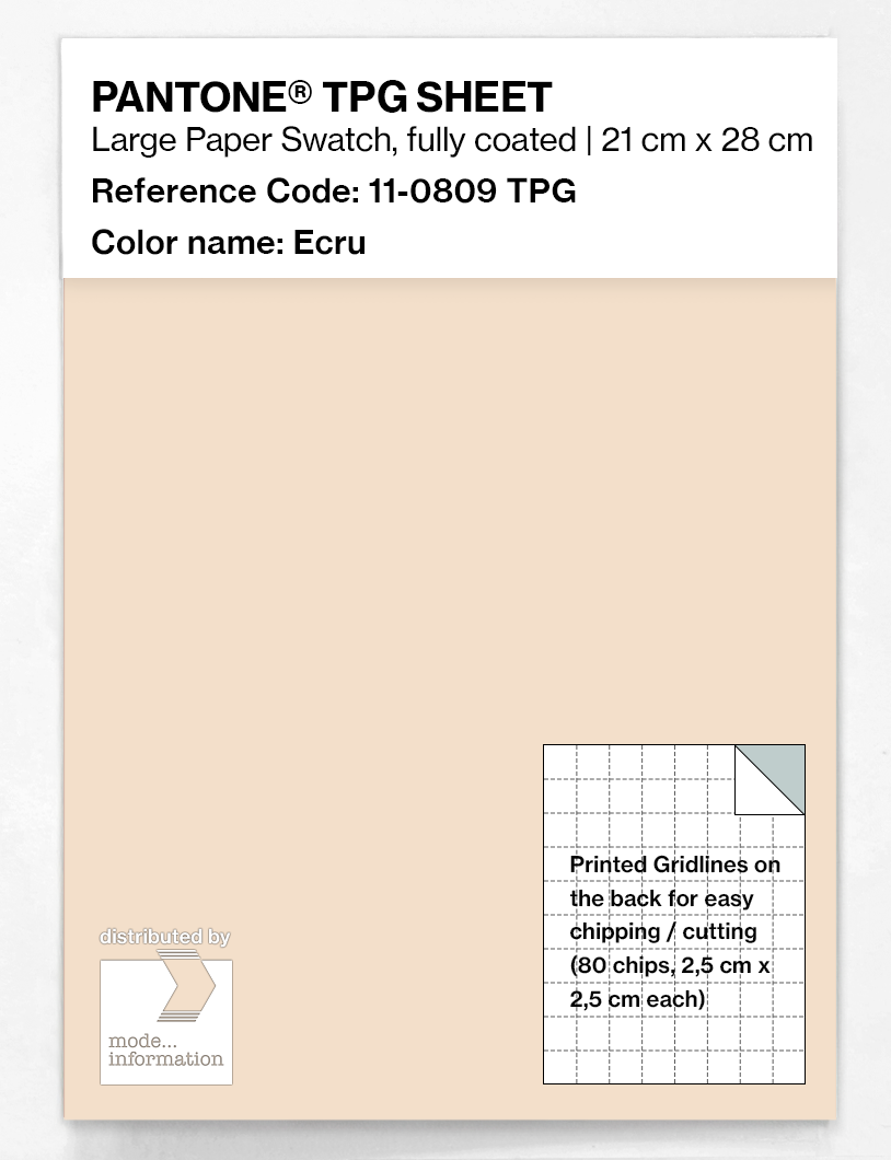 Artikelbild 1 des Artikels “PANTONE® TPG SHEET 11-0809 TPG Ecru “