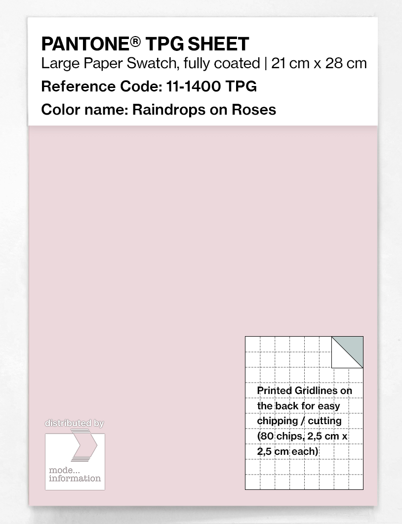 Artikelbild 1 des Artikels “PANTONE® TPG SHEET 11-1400 TPG Raindrops on Roses “