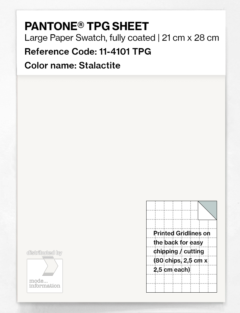 Product image 1 of the product “PANTONE® TPG SHEET 11-4101 TPG Stalactite ”