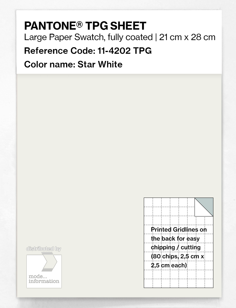 Artikelbild 1 des Artikels “PANTONE® TPG SHEET 11-4202 TPG Star White “