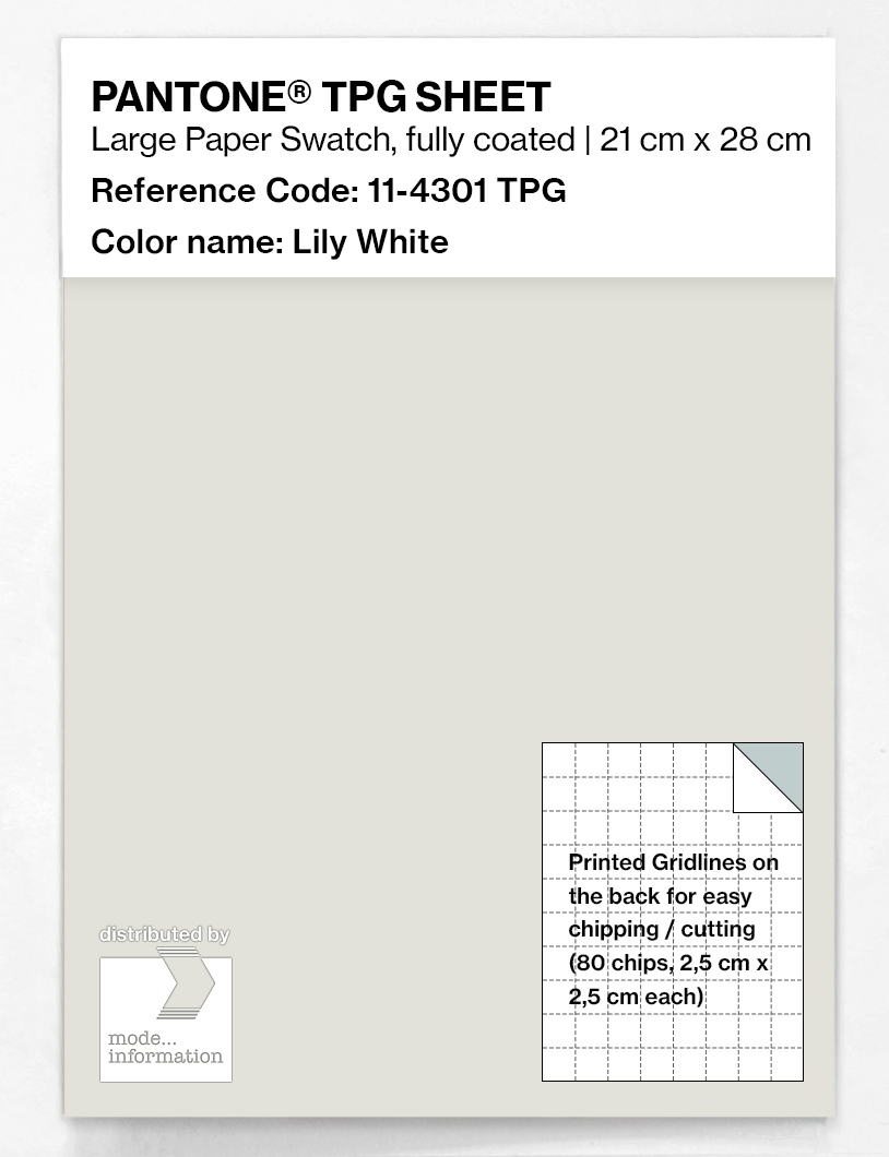Artikelbild 1 des Artikels “PANTONE® TPG SHEET 11-4301 TPG Lily White “