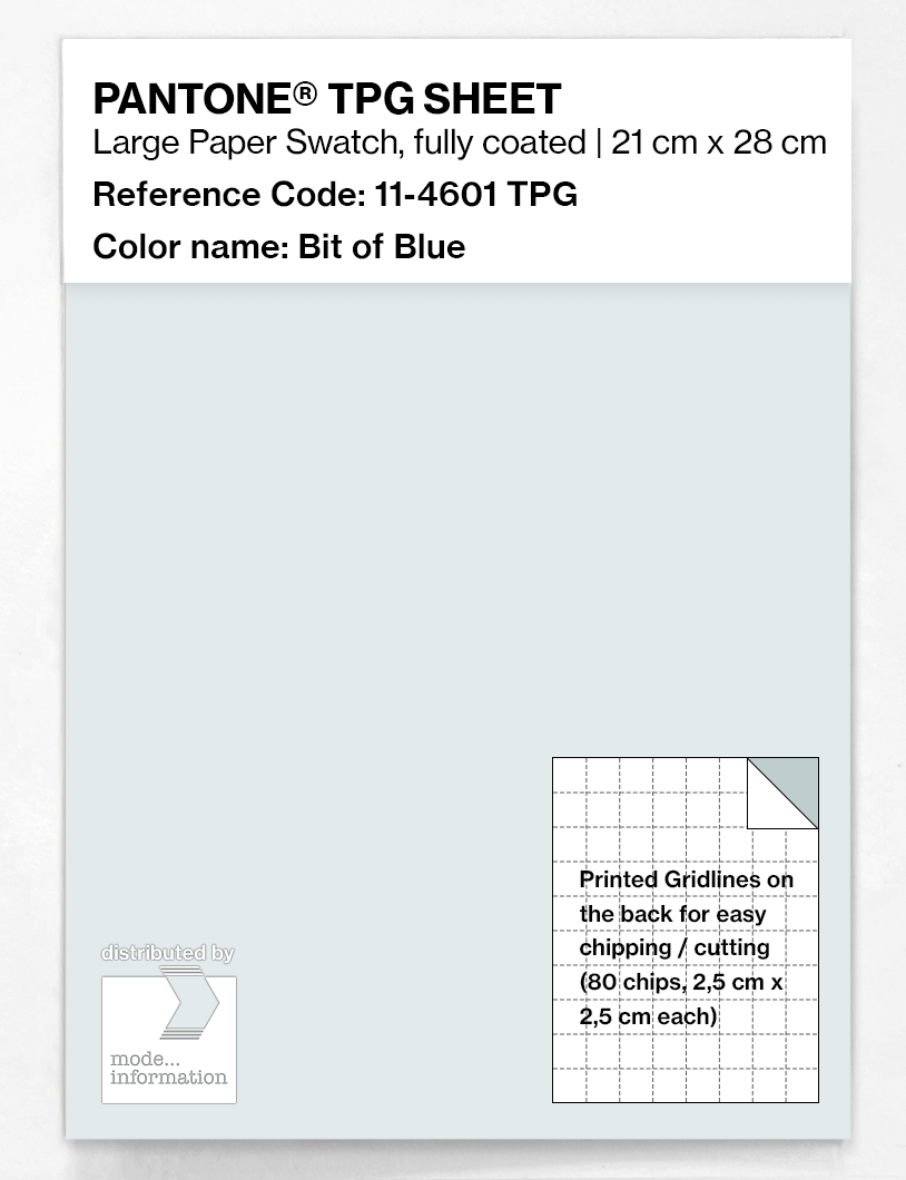Product image 1 of the product “PANTONE® TPG SHEET 11-4601 TPG Bit of Blue ”