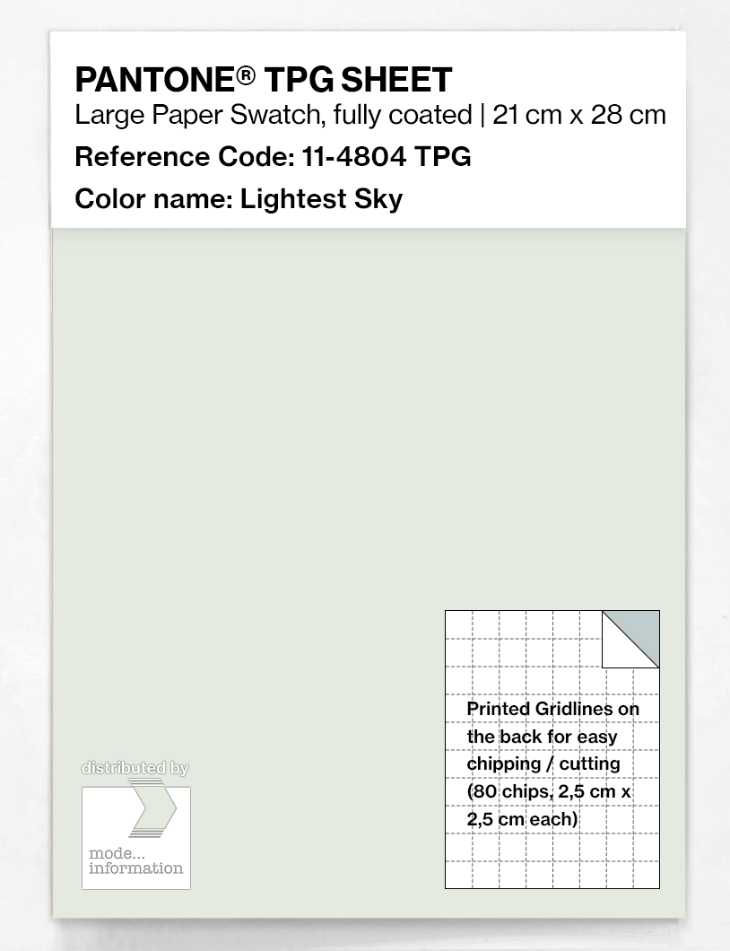 Artikelbild 1 des Artikels “PANTONE® TPG SHEET 11-4804 TPG Lightest Sky “