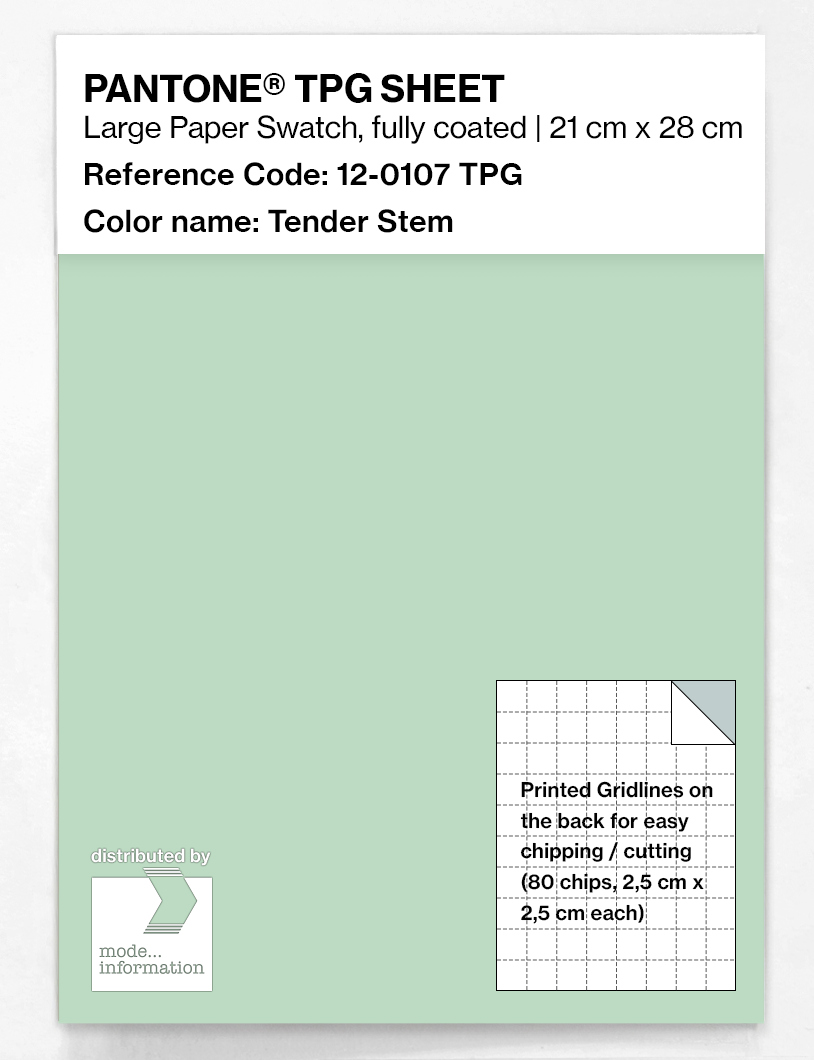Product image 1 of the product “PANTONE® TPG SHEET 12-0107 TPG Tender Stem ”