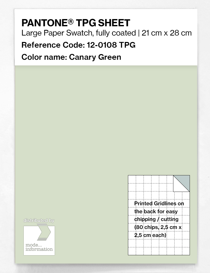 Artikelbild 1 des Artikels “PANTONE® TPG SHEET 12-0108 TPG Canary Green “
