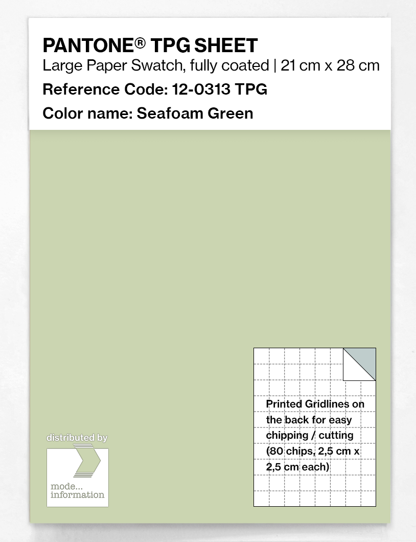 Artikelbild 1 des Artikels “PANTONE® TPG SHEET 12-0313 TPG Seafoam Green “