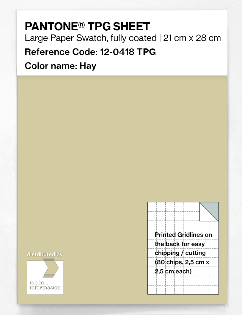 Artikelbild 1 des Artikels “PANTONE® TPG SHEET 12-0418 TPG Hay “