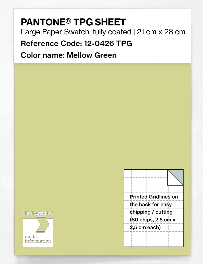 Artikelbild 1 des Artikels “PANTONE® TPG SHEET 12-0426 TPG Mellow Green “