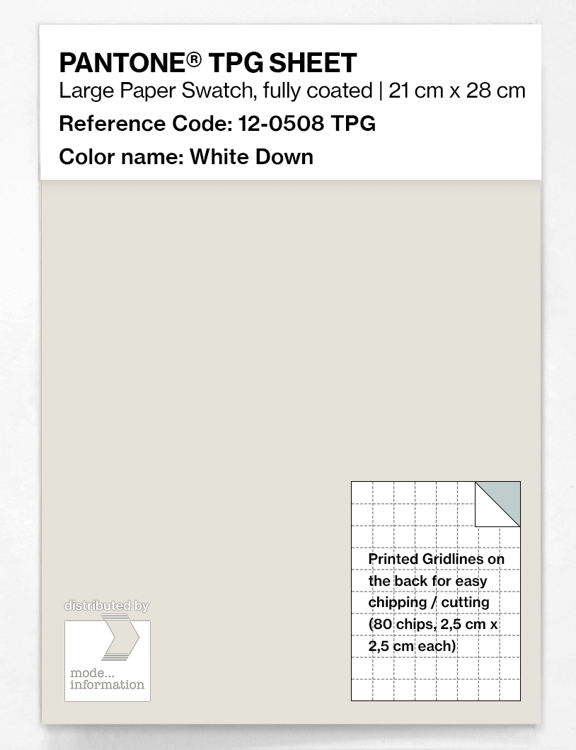 Artikelbild 1 des Artikels “PANTONE® TPG SHEET 12-0508 TPG White Down “