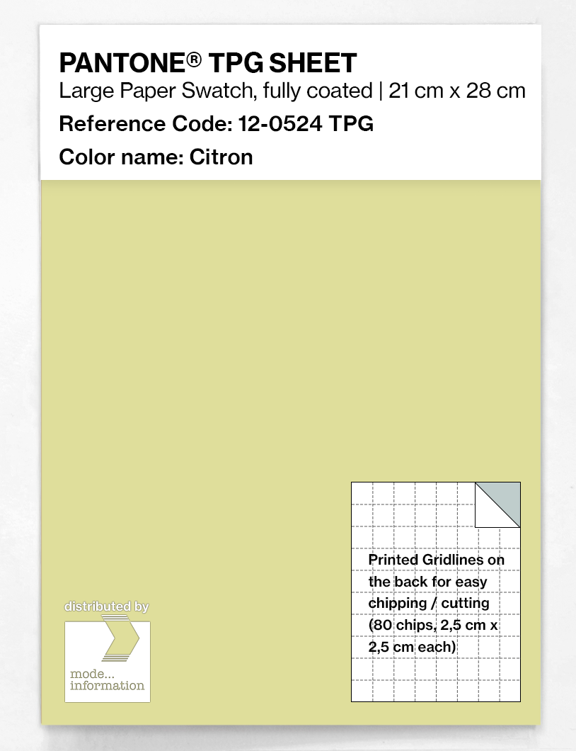 Artikelbild 1 des Artikels “PANTONE® TPG SHEET 12-0524 TPG Citron “