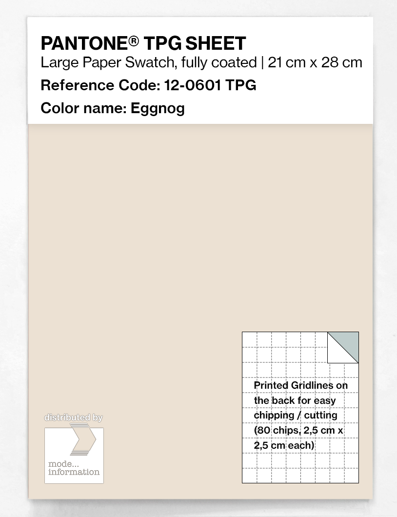 Product image 1 of the product “PANTONE® TPG SHEET 12-0601 TPG Eggnog ”