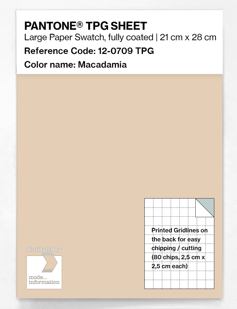 Artikelbild 1 des Artikels “PANTONE® TPG SHEET 12-0709 TPG Macadamia “