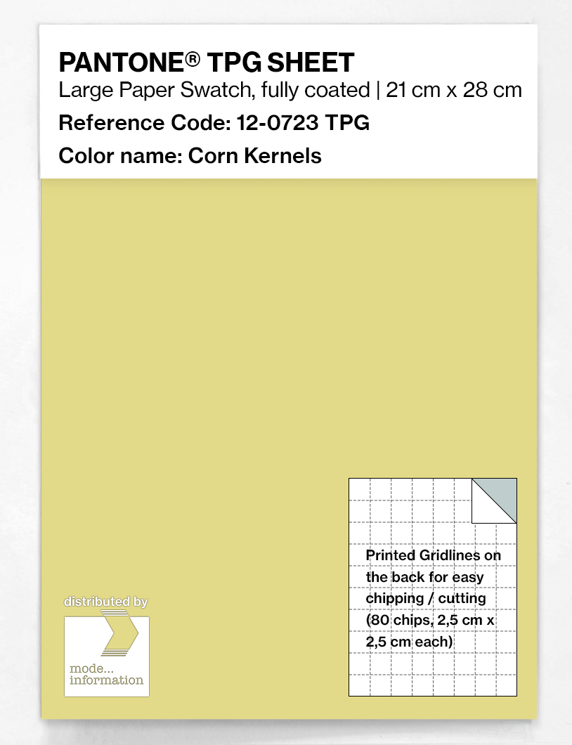 Product image 1 of the product “PANTONE® TPG SHEET 12-0723 TPG Corn Kernels ”