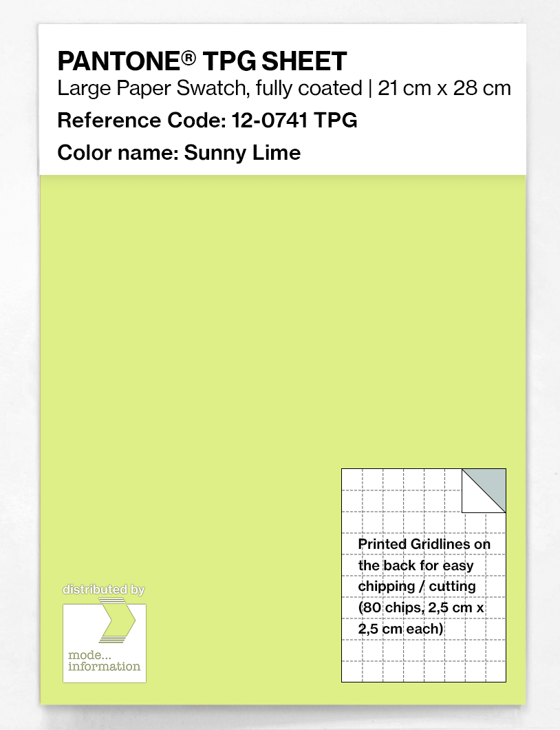 Artikelbild 1 des Artikels “PANTONE® TPG SHEET 12-0741 TPG Sunny Lime “
