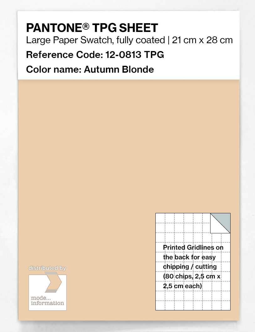 Artikelbild 1 des Artikels “PANTONE® TPG SHEET 12-0813 TPG Autumn Blonde “