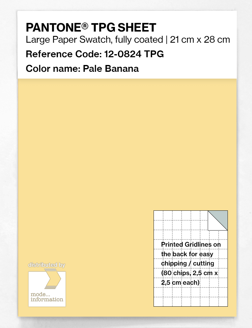 Product image 1 of the product “PANTONE® TPG SHEET 12-0824 TPG Pale Banana ”