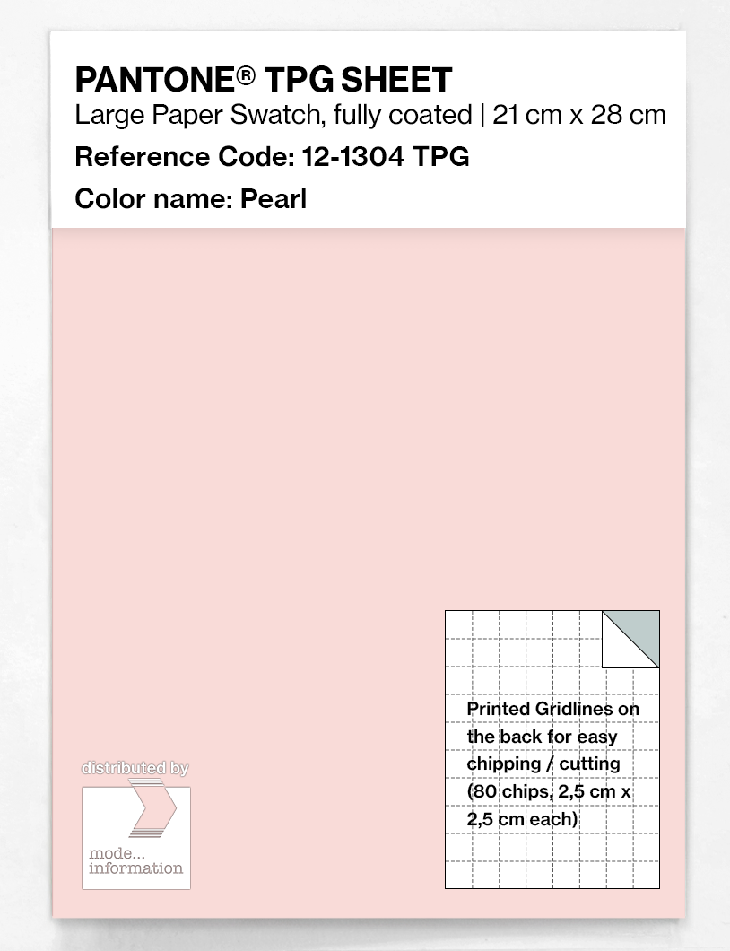 Product image 1 of the product “PANTONE® TPG SHEET 12-1304 TPG Pearl ”
