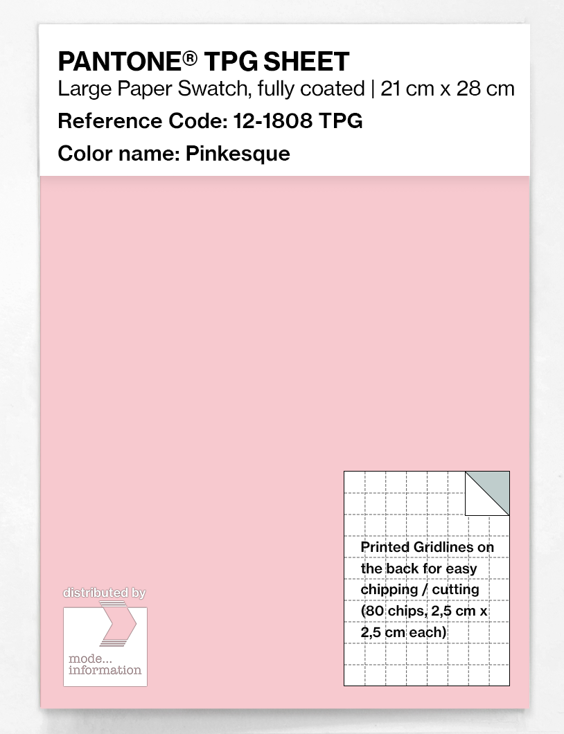 Product image 1 of the product “PANTONE® TPG SHEET 12-1808 TPG Pinkesque ”