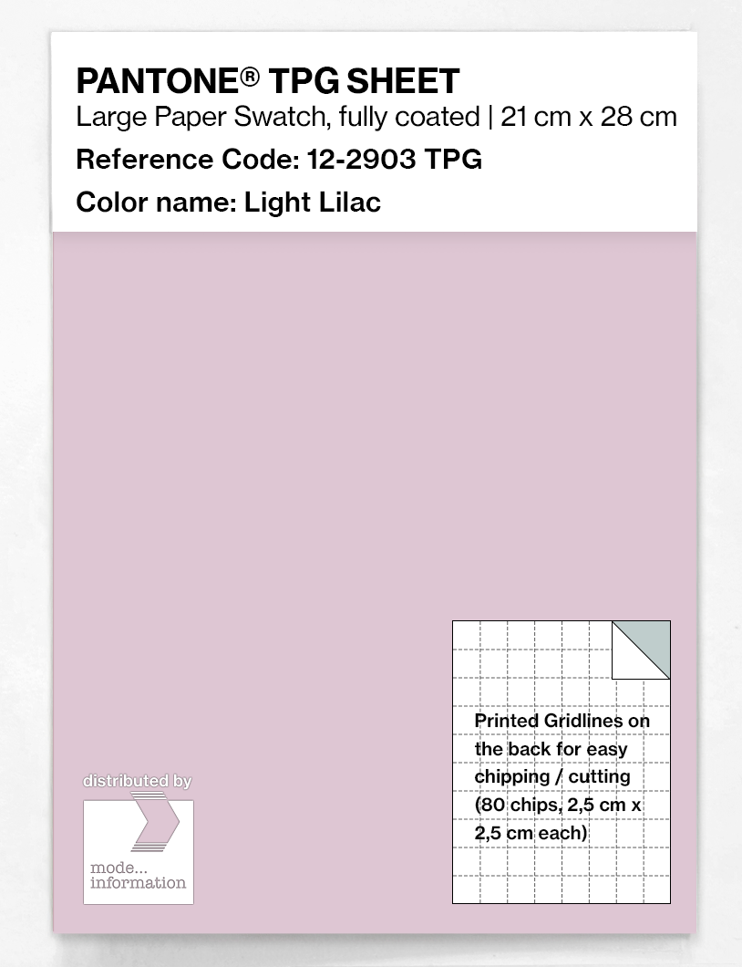 Artikelbild 1 des Artikels “PANTONE® TPG SHEET 12-2903 TPG Light Lilac “