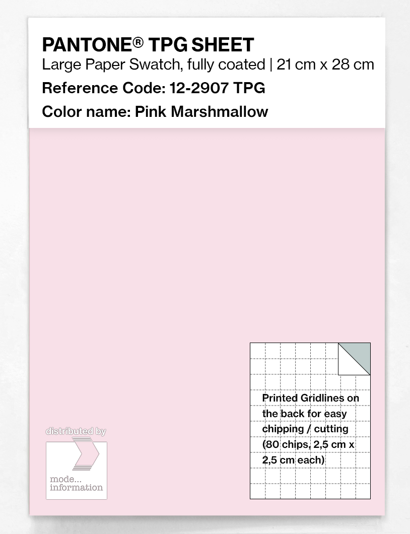 Product image 1 of the product “PANTONE® TPG SHEET 12-2907 TPG Pink Marshmallow ”