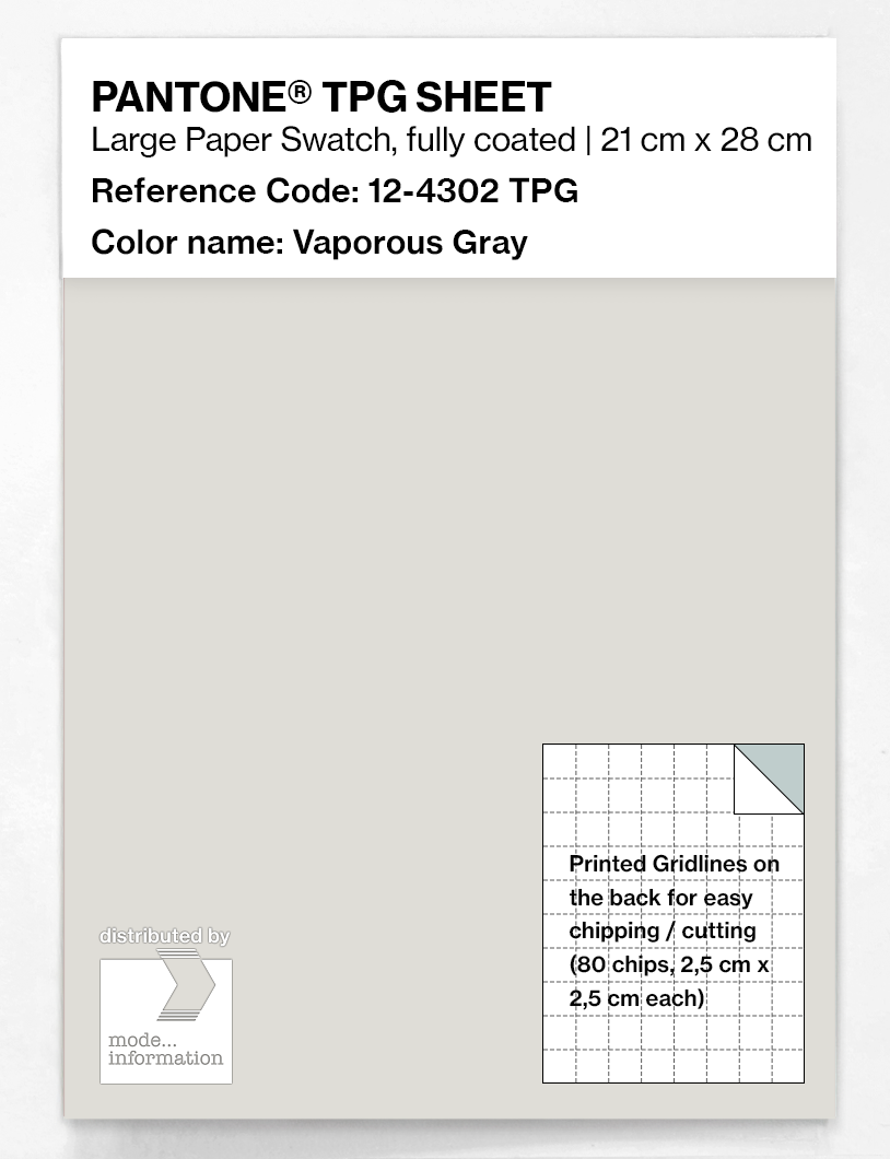 Artikelbild 1 des Artikels “PANTONE® TPG SHEET 12-4302 TPG Vaporous Gray “