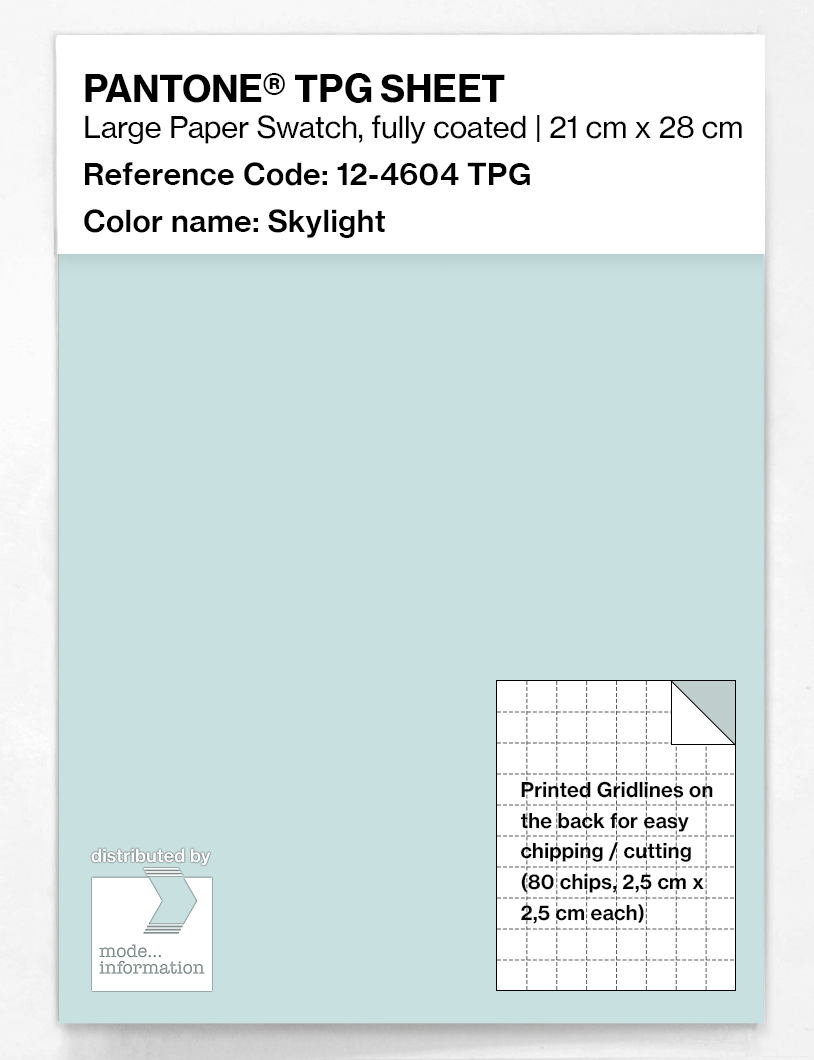 Artikelbild 1 des Artikels “PANTONE® TPG SHEET 12-4604 TPG Skylight “