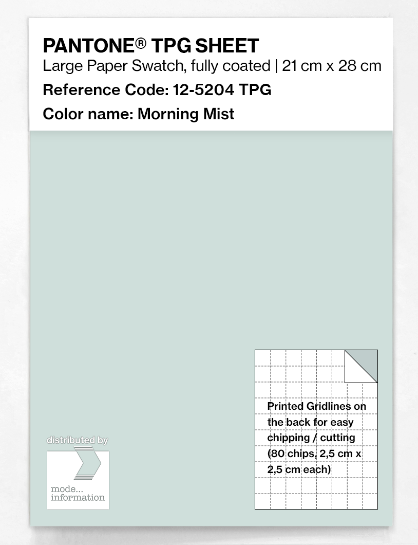 Artikelbild 1 des Artikels “PANTONE® TPG SHEET 12-5204 TPG Morning Mist “