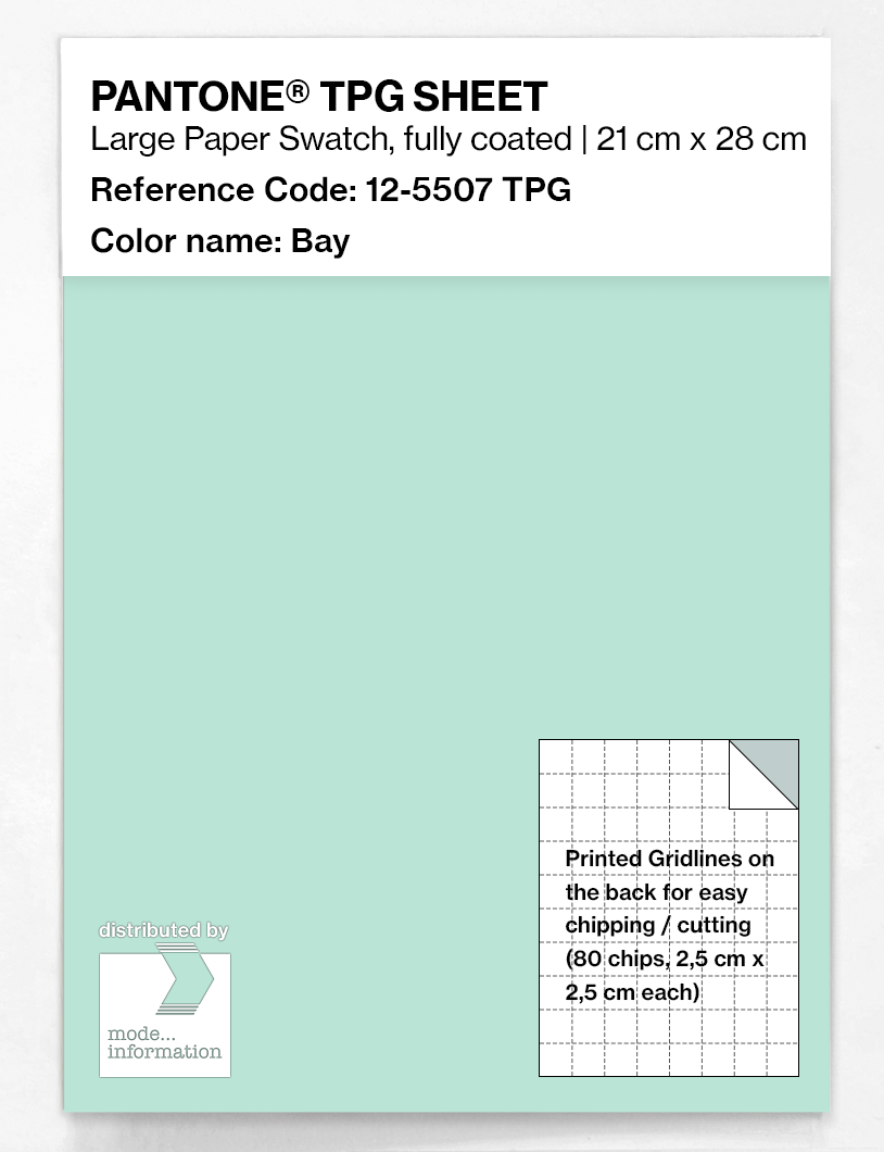 Product image 1 of the product “PANTONE® TPG SHEET 12-5507 TPG Bay ”