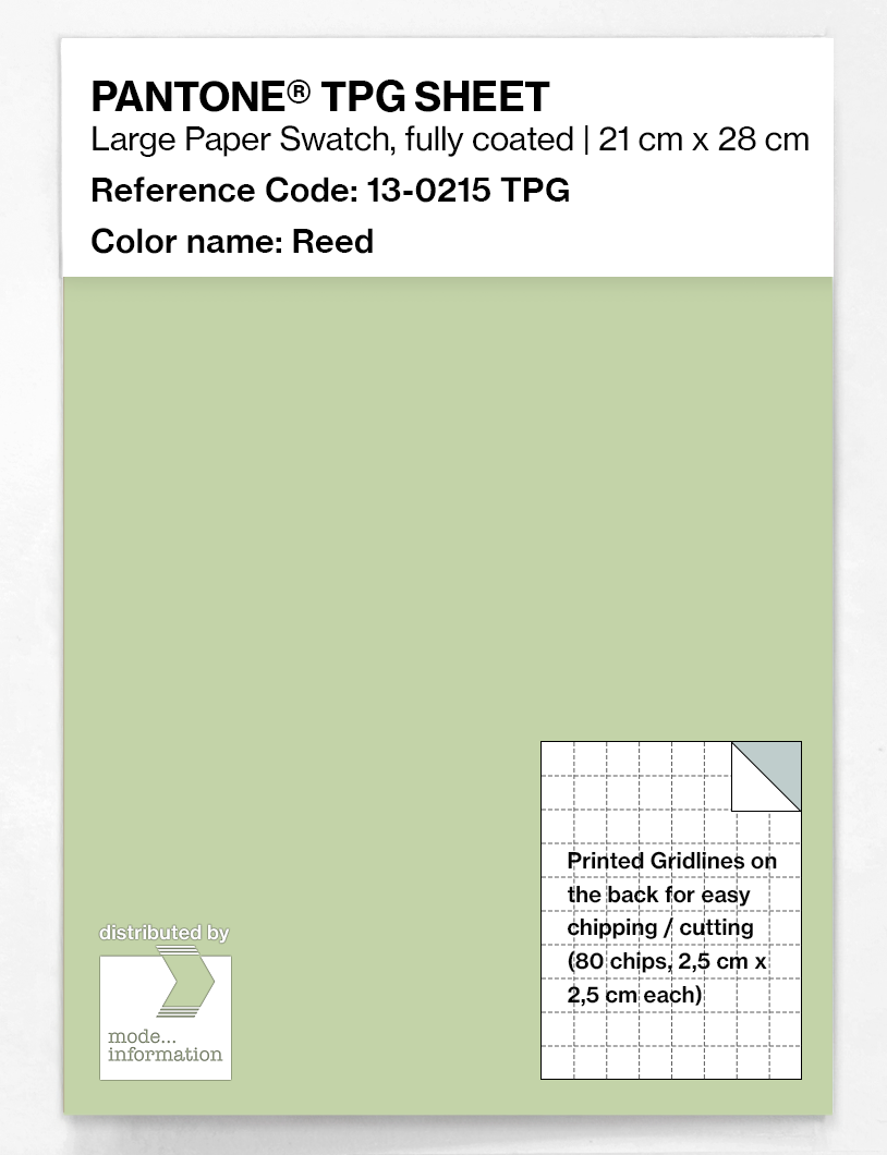 Product image 1 of the product “PANTONE® TPG SHEET 13-0215 TPG Reed ”
