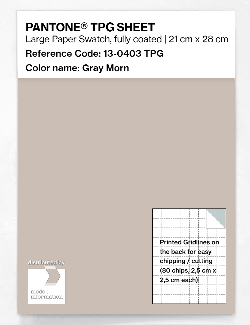 Artikelbild 1 des Artikels “PANTONE® TPG SHEET 13-0403 TPG Gray Morn “