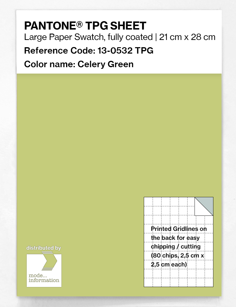 Product image 1 of the product “PANTONE® TPG SHEET 13-0532 TPG Celery Green ”