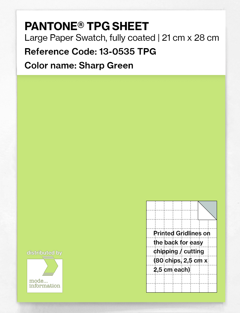 Artikelbild 1 des Artikels “PANTONE® TPG SHEET 13-0535 TPG Sharp Green “