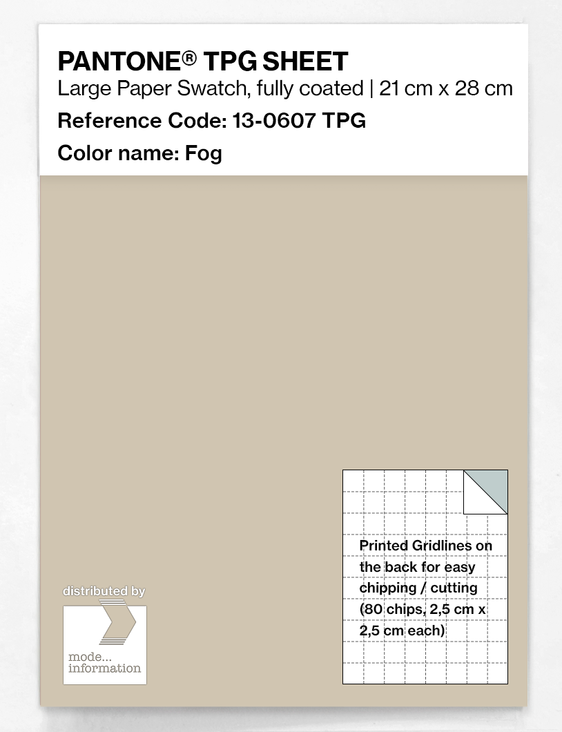 Product image 1 of the product “PANTONE® TPG SHEET 13-0607 TPG Fog ”