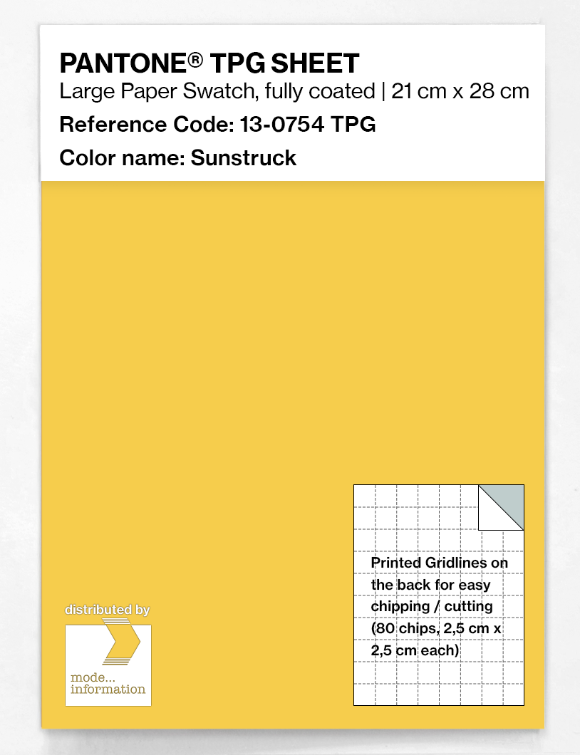 Product image 1 of the product “PANTONE® TPG SHEET 13-0754 TPG Sunstruck ”
